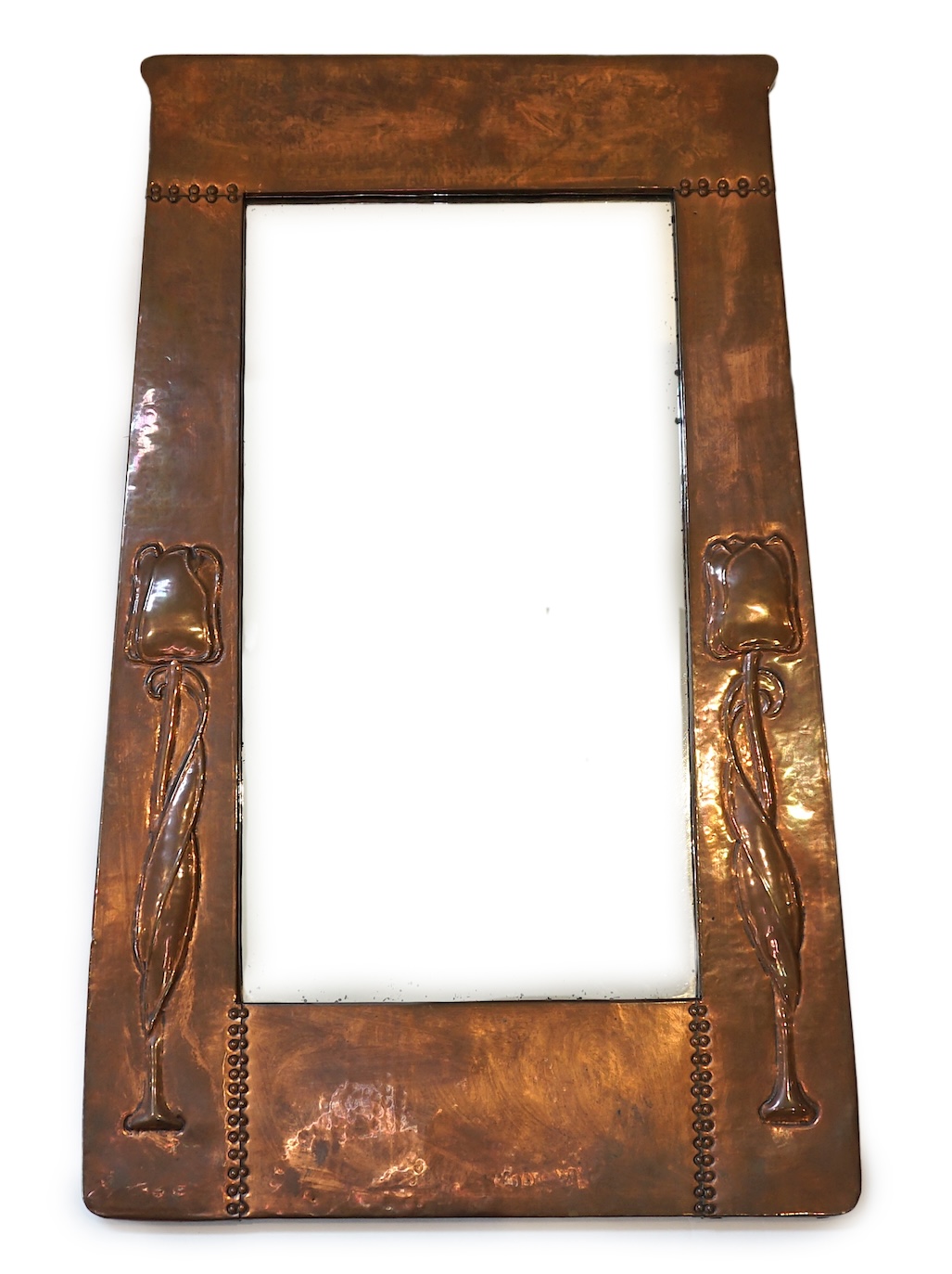 A Liberty Arts & Crafts copper wall mirror